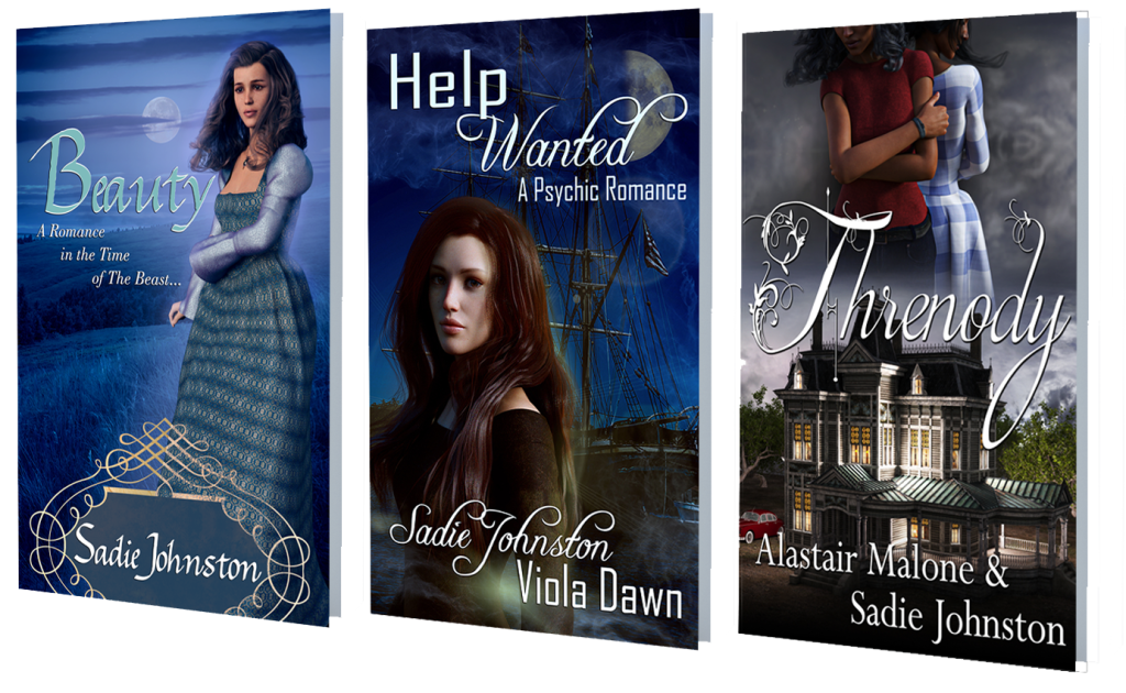 This is an image of the three romance books by K. B. Thorne writing as Sadie Johnston.